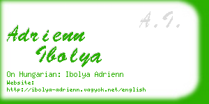 adrienn ibolya business card